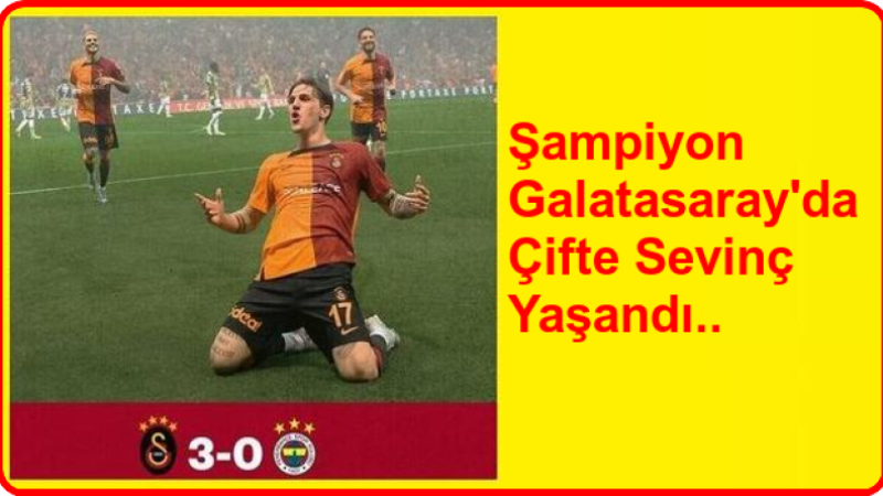 Galatasaray Farkı Kaçırdığı Maçta 3-0 Galibiyetle Çifte Sevinç Yaşadı