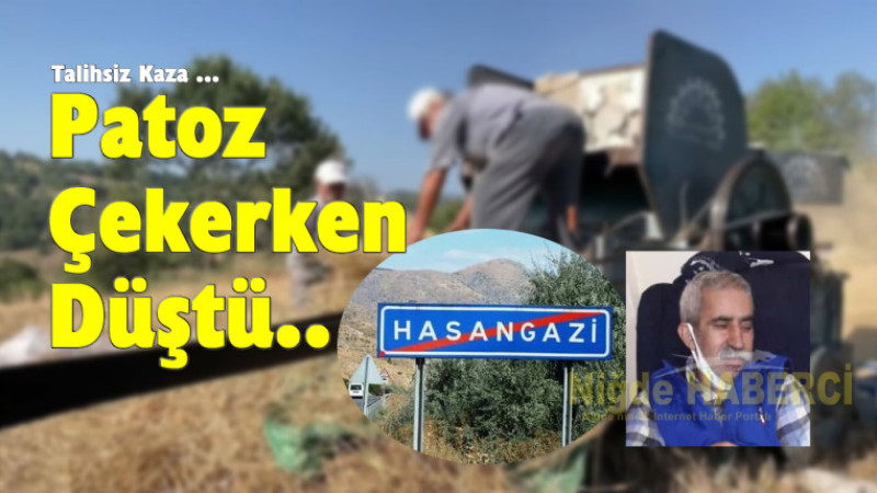 Patos Çekerken Traktörün Döner Kısmına Düştü Hayatını Kaybetti