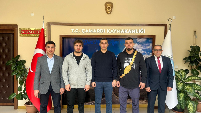 Kırkpınar Şampiyonlarından Çamardı Kaymakamına Ziyaret