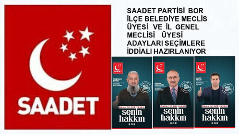 Saadet Partisi Bor Adayları Sahada Çalışmalarını Sürdürüyor..
