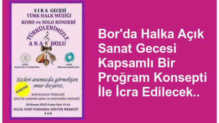 Bor'da Yılın Önemli Sanat Olayı..