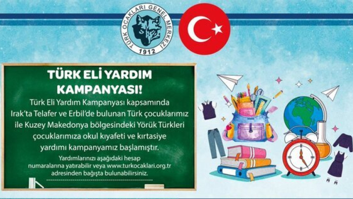 Türk Ocaklarından " Türk Eli İçin Yardım Kampanyası " Çağrısı