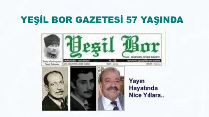 Yeşil Bor Kuruluşunun 57 Yılını Gururla Kutluyor..