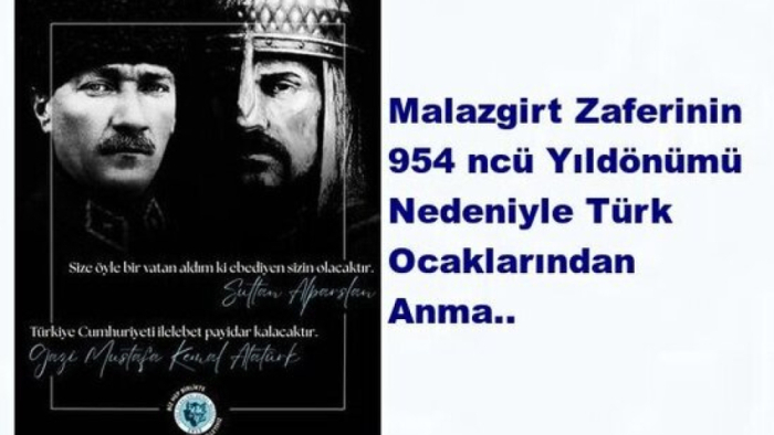 Malazgirt Zaferi Türk Ocaklarınca Anıldı..