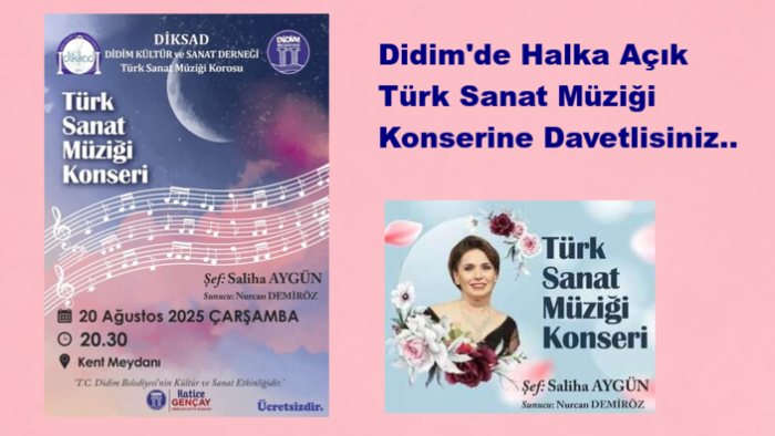 Şef Saliha Aygün Yönetiminde Didim'de TSM Konseri